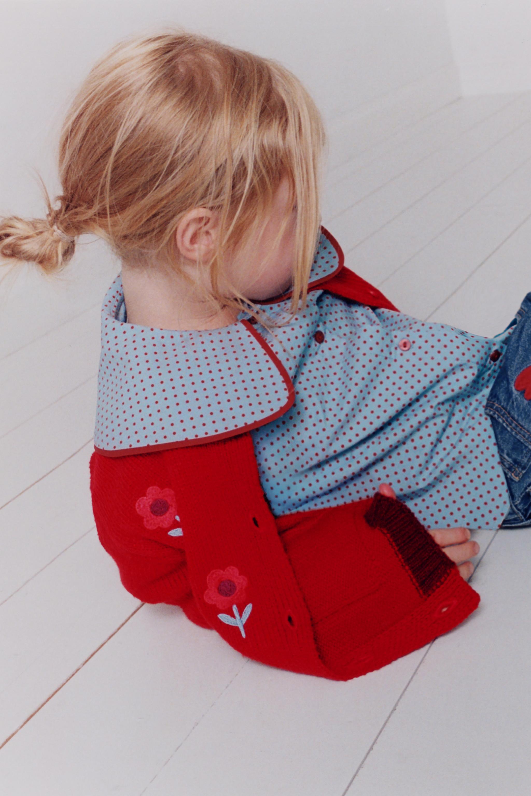 POLKA DOT PETER PAN COLLAR SHIRT
